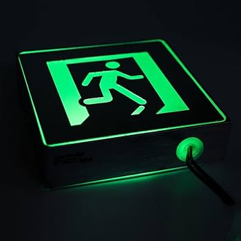 Amazon.co.jp: 非常口 サインライト LED 1W サインライト AMZDA